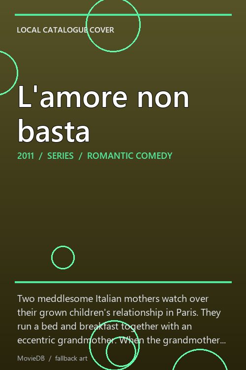 L'amore non basta poster