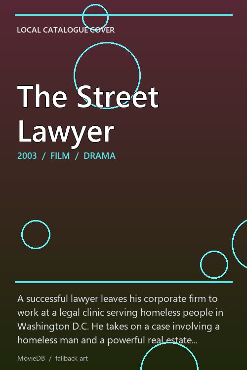 The Street Lawyer poster