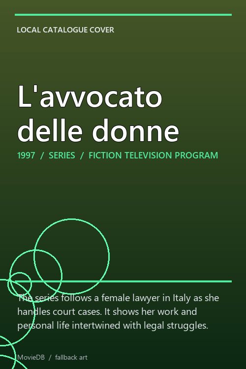 L'avvocato delle donne poster