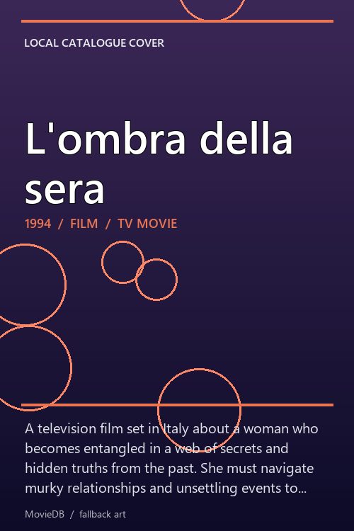 L'ombra della sera poster