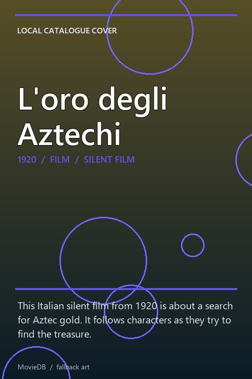 L'oro degli Aztechi poster