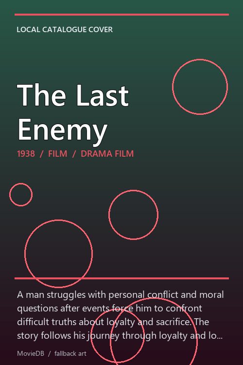 The Last Enemy poster