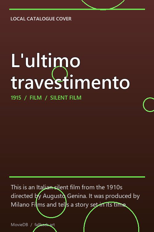 L'ultimo travestimento poster