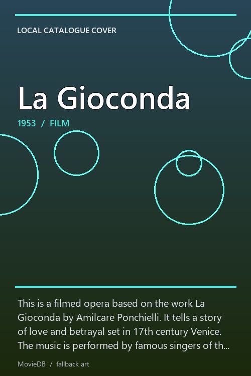 La Gioconda poster