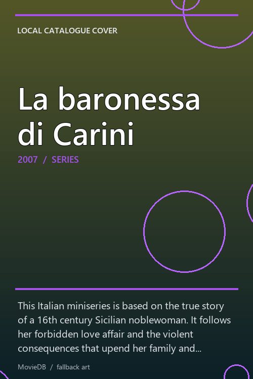 La baronessa di Carini poster