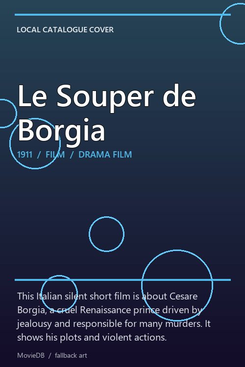 Le Souper de Borgia poster