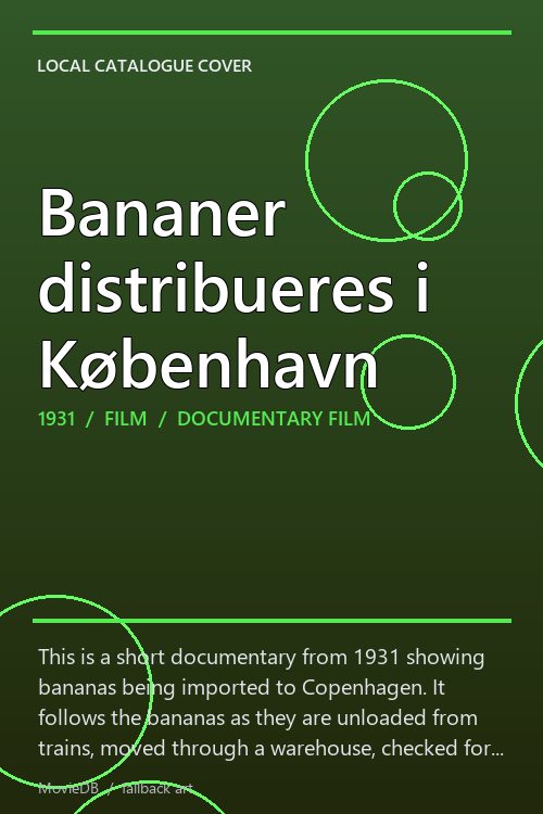 Bananer distribueres i København poster