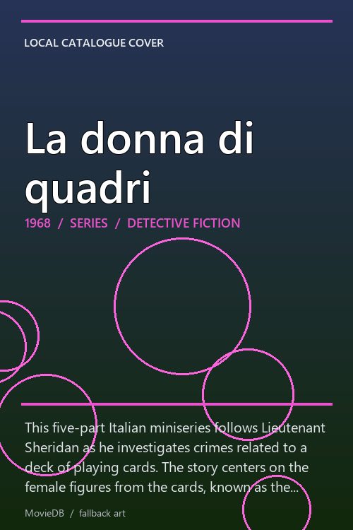 La donna di quadri poster