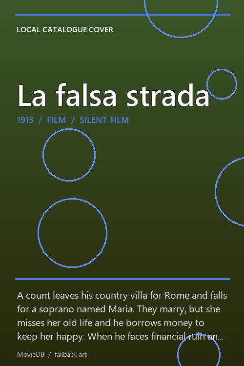 La falsa strada poster