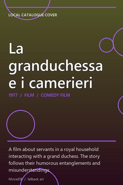 La granduchessa e i camerieri poster