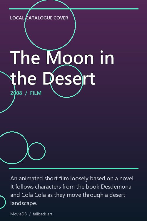 The Moon in the Desert poster