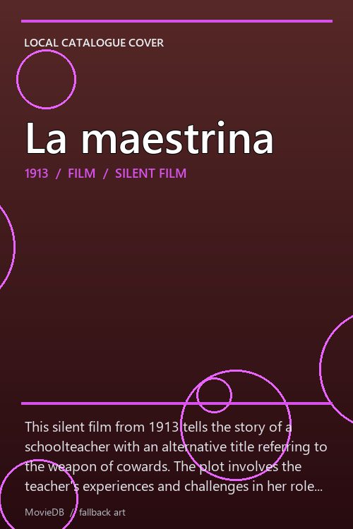 La maestrina poster