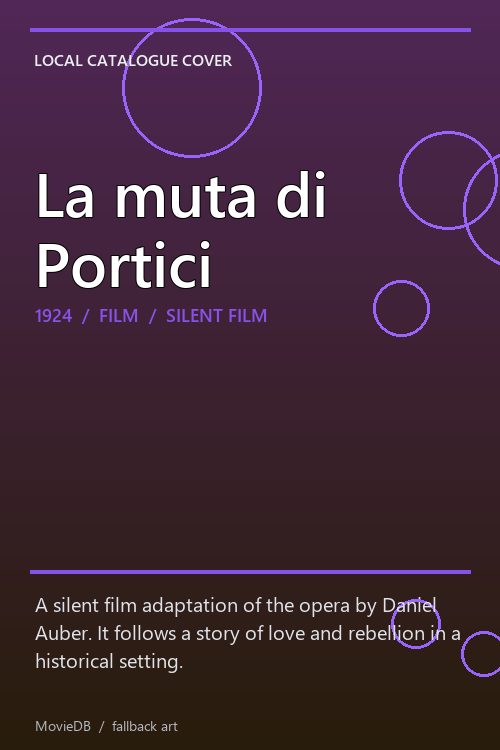 La muta di Portici poster