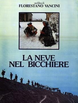 La neve nel bicchiere poster