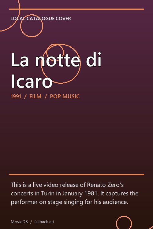 La notte di Icaro poster
