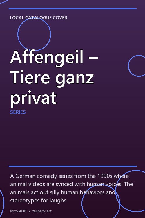Affengeil – Tiere ganz privat poster