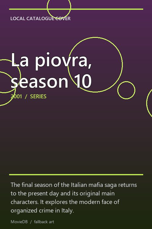 La piovra, season 10 poster