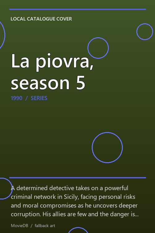 La piovra, season 5 poster