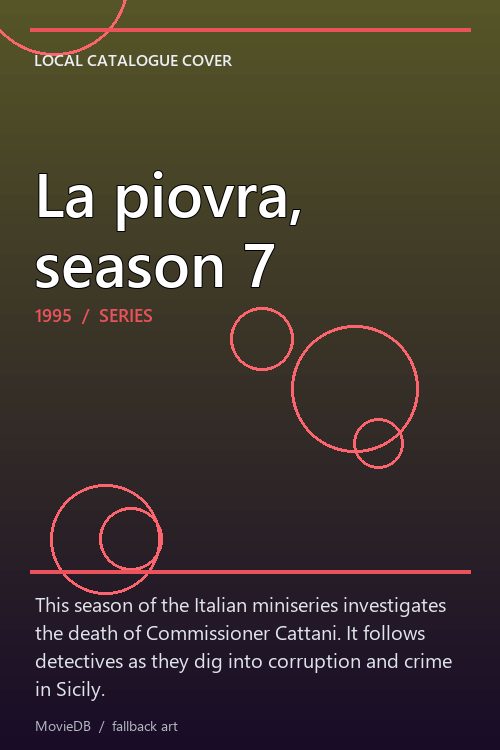 La piovra, season 7 poster
