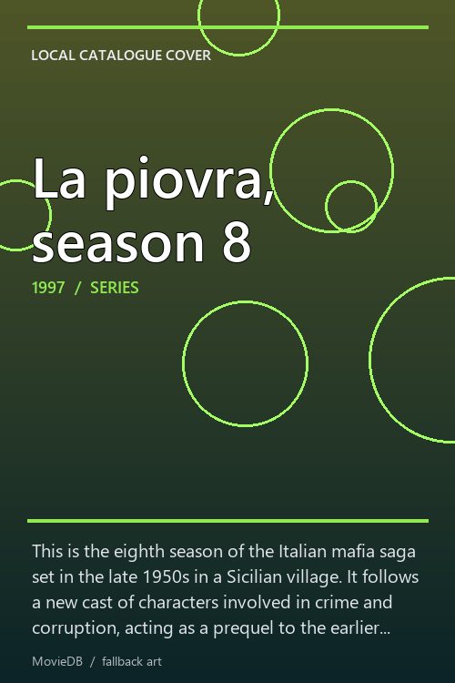 La piovra, season 8 poster