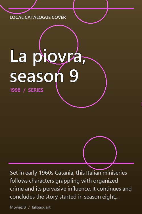 La piovra, season 9 poster