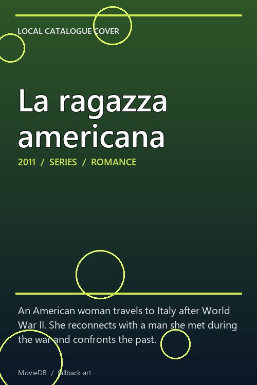 La ragazza americana poster