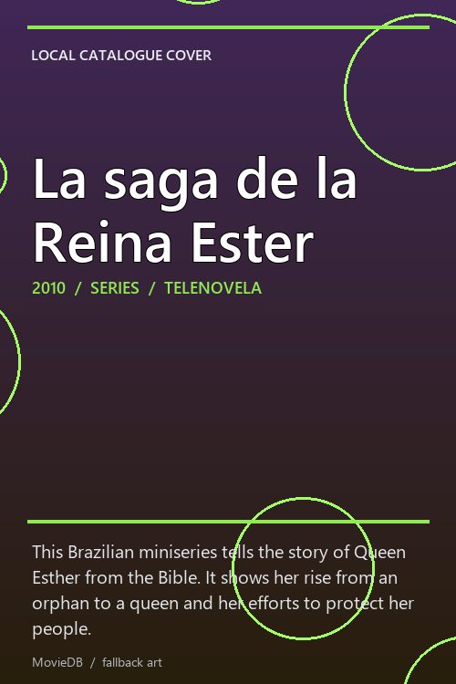 La saga de la Reina Ester poster