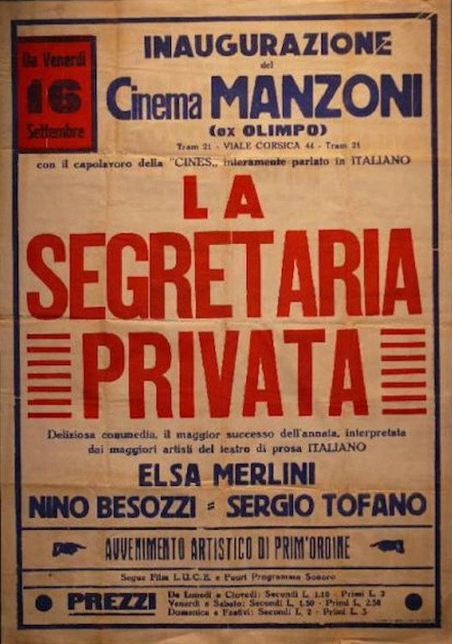 La segretaria privata poster