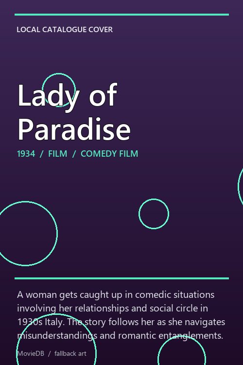 Lady of Paradise poster