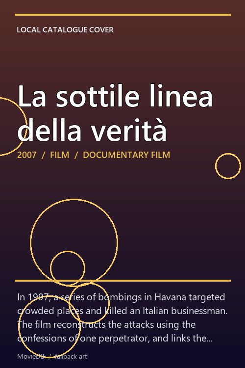 La sottile linea della verità poster