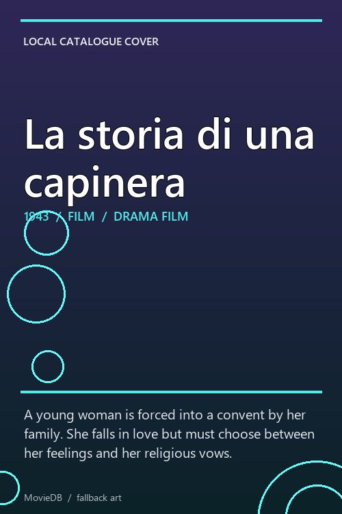 La storia di una capinera poster