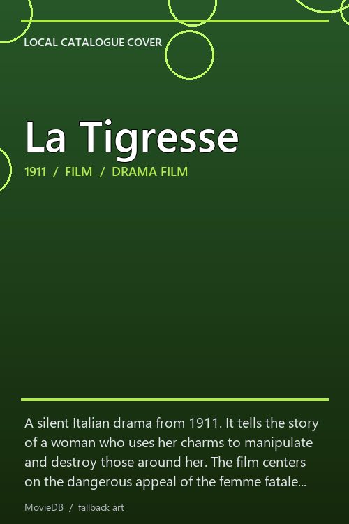 La Tigresse poster