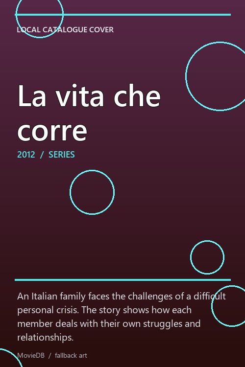 La vita che corre poster
