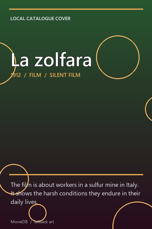 La zolfara poster
