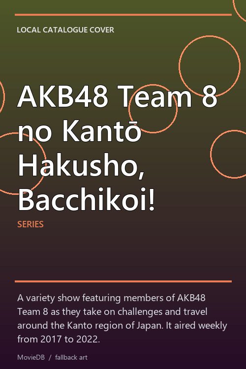 AKB48 Team 8 no Kantō Hakusho, Bacchikoi! poster