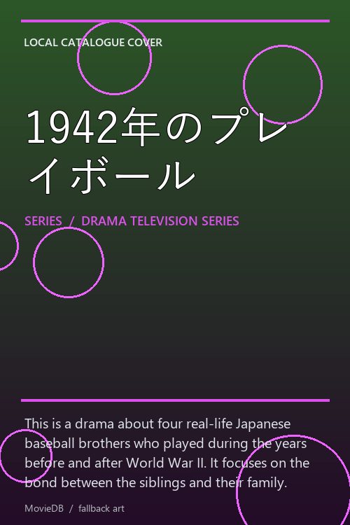 1942年のプレイボール poster