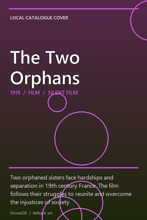 The Two Orphans poster
