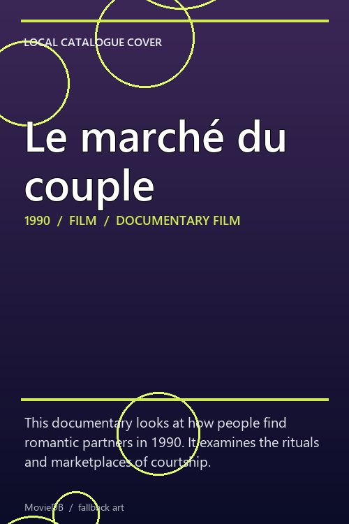 Le marché du couple poster