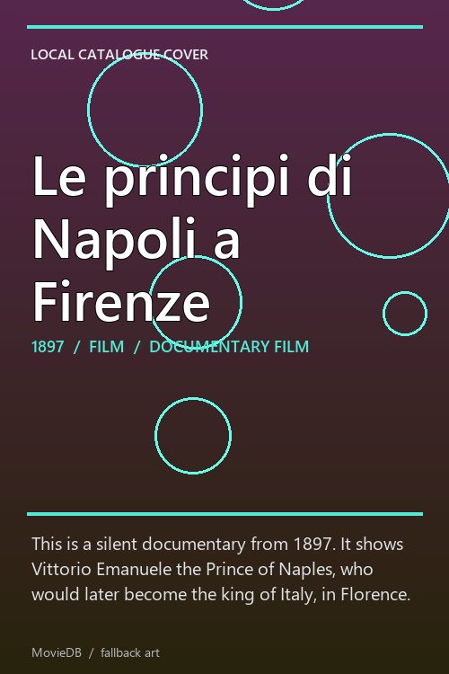 Le principi di Napoli a Firenze poster