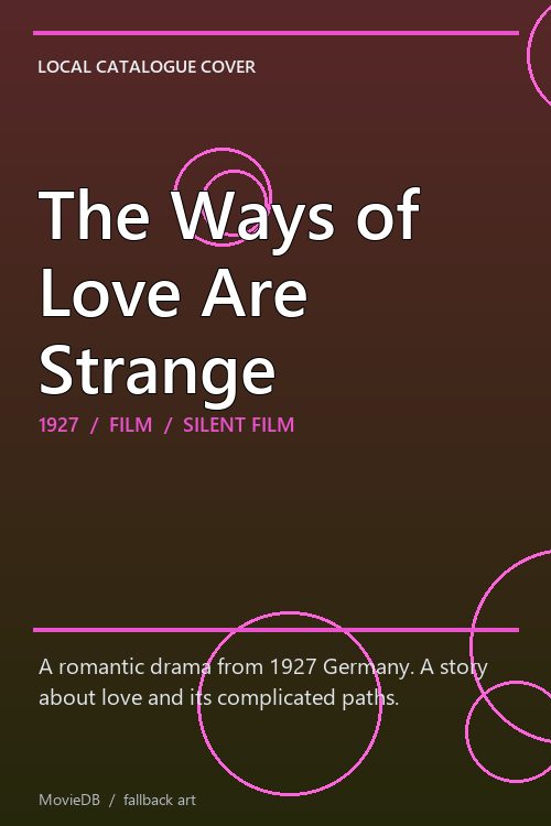 The Ways of Love Are Strange poster