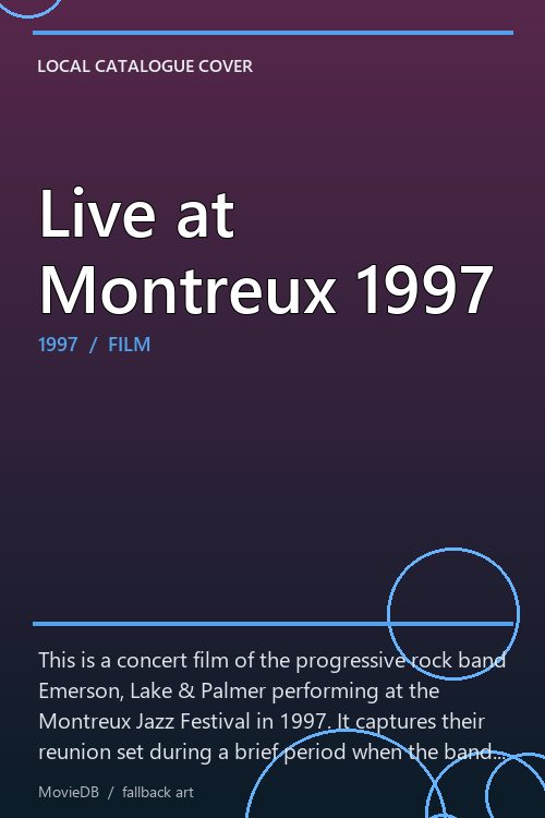 Live at Montreux 1997 poster