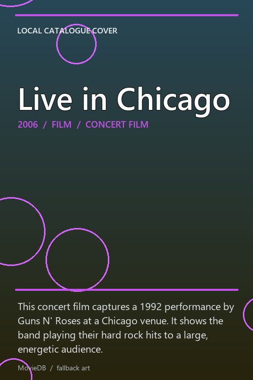 Live in Chicago poster