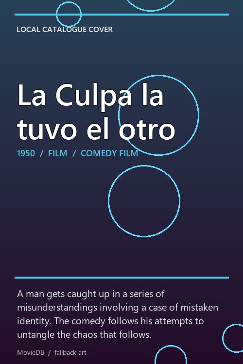 La Culpa la tuvo el otro poster