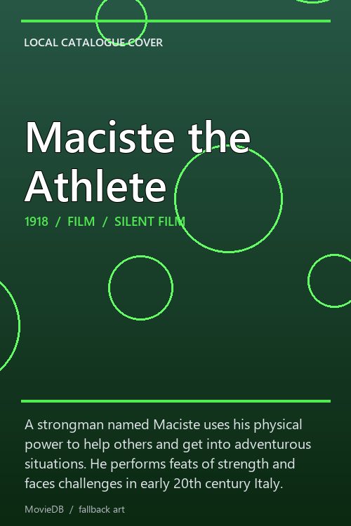 Maciste the Athlete poster