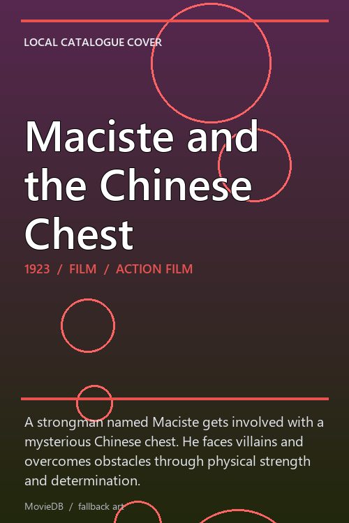 Maciste and the Chinese Chest poster