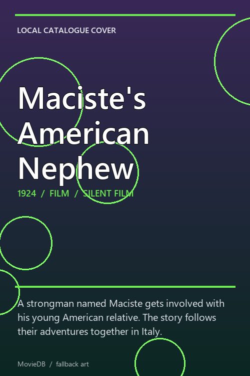 Maciste's American Nephew poster