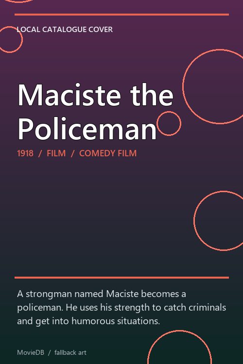 Maciste the Policeman poster