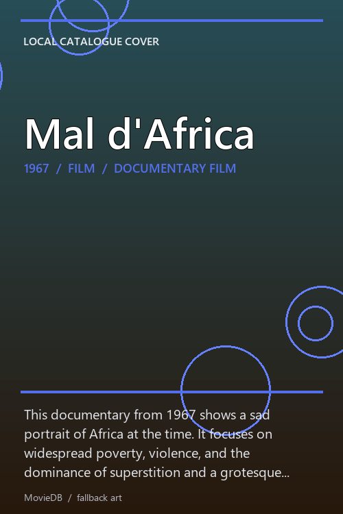 Mal d'Africa poster