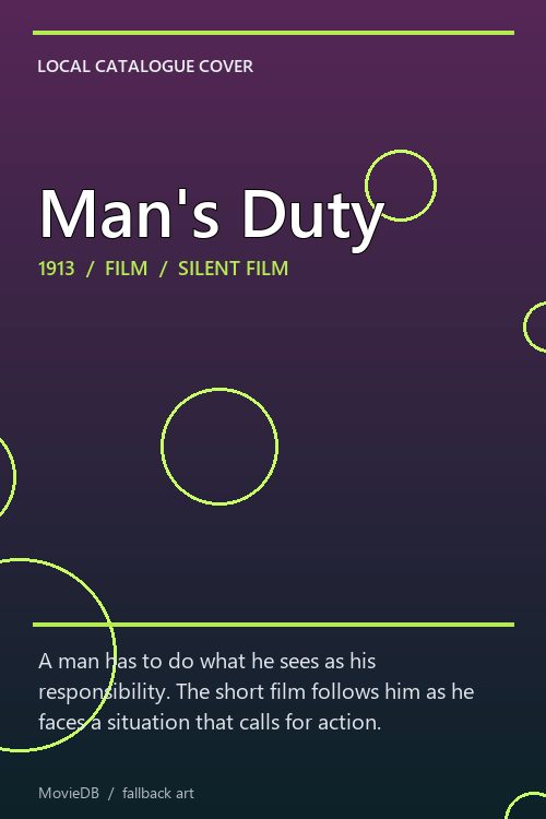 Man's Duty poster