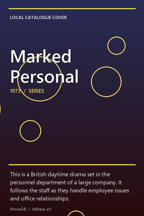 Marked Personal poster